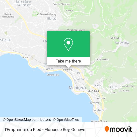 l'Empreinte du Pied - Floriance Roy map