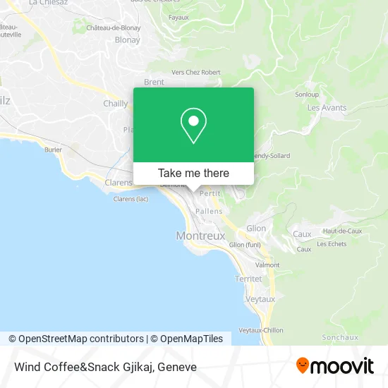 Wind Coffee&Snack Gjikaj map