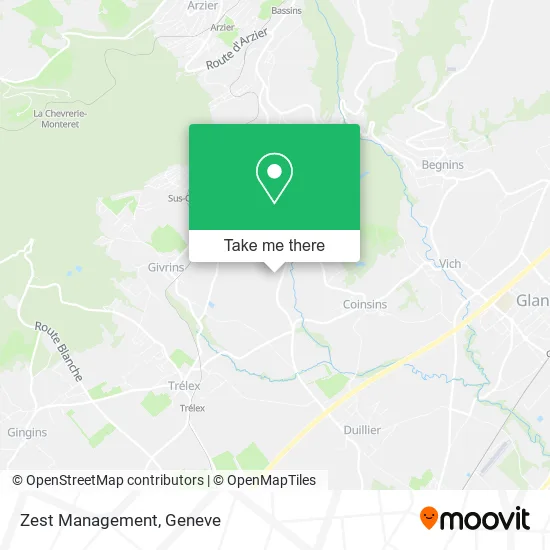 Zest Management map