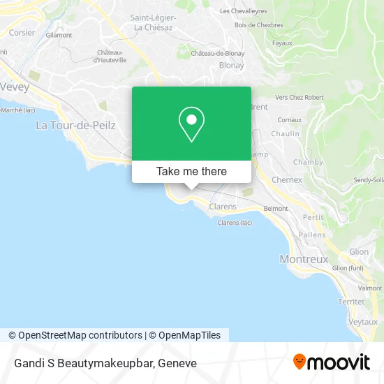 Gandi S Beautymakeupbar map