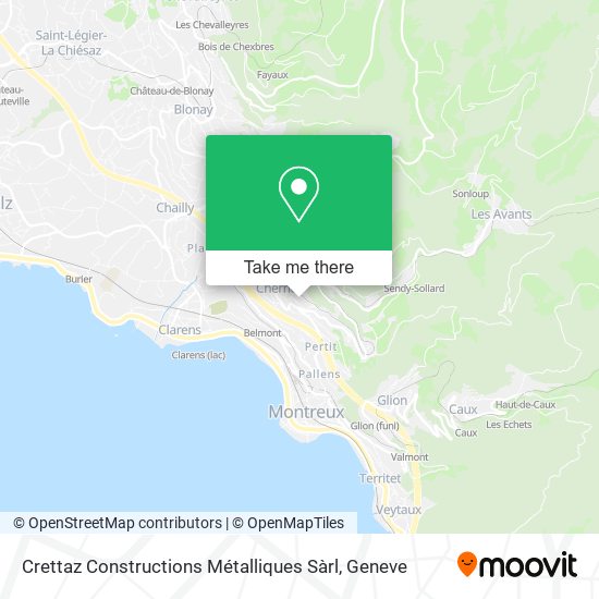 Crettaz Constructions Métalliques Sàrl map