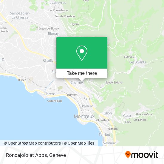 Roncajolo at Apps map