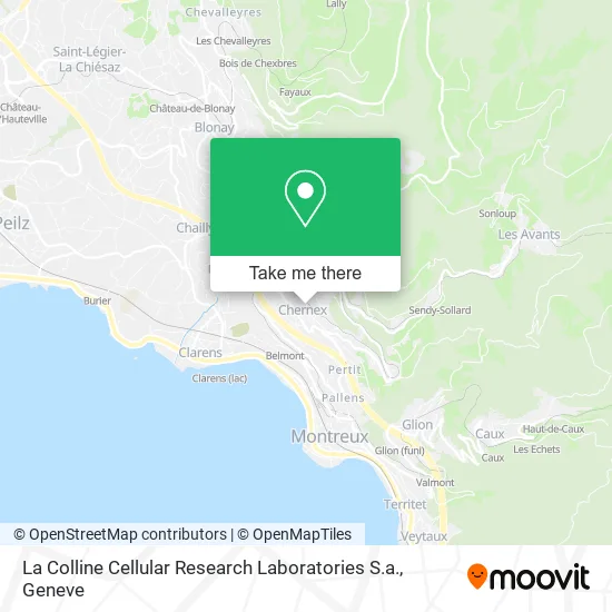 La Colline Cellular Research Laboratories S.a. map