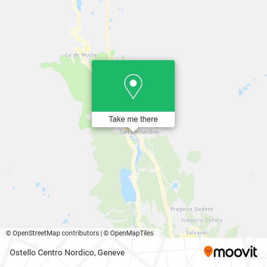 Ostello Centro Nordico map