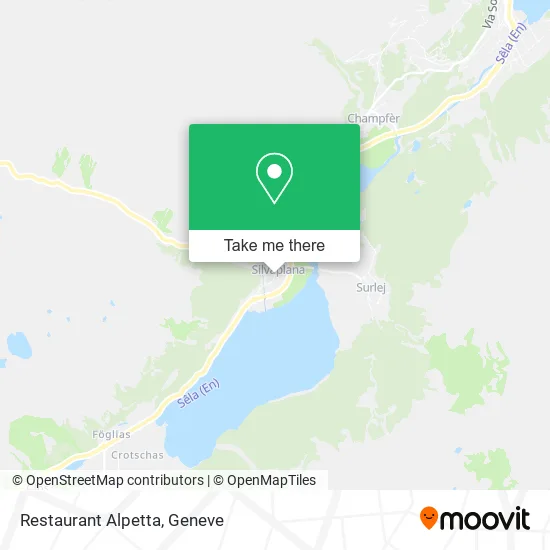 Restaurant Alpetta map