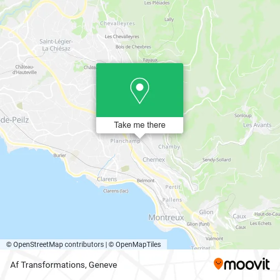 Af Transformations map