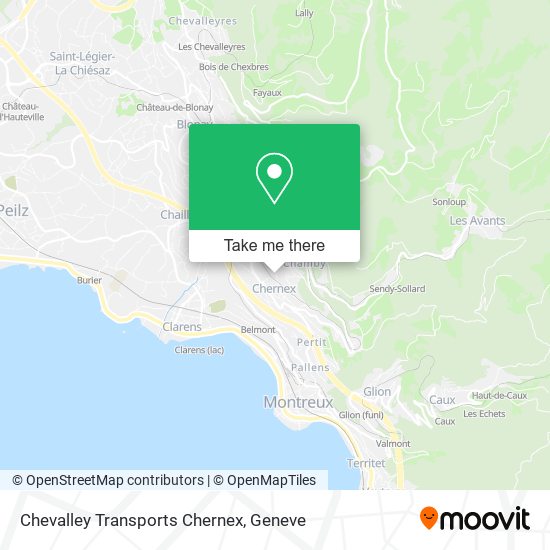 Chevalley Transports Chernex map