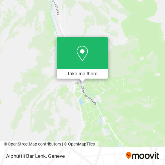 Alphüttli Bar Lenk map