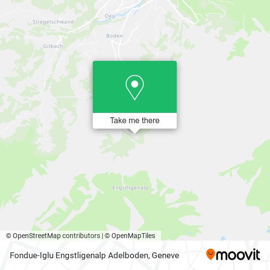 Fondue-Iglu Engstligenalp Adelboden map