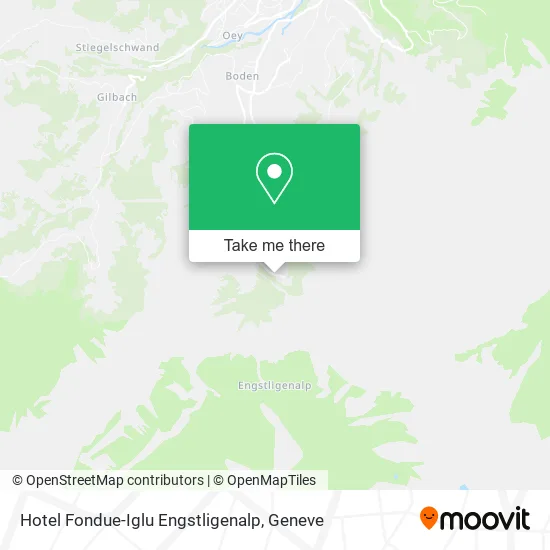 Hotel Fondue-Iglu Engstligenalp map