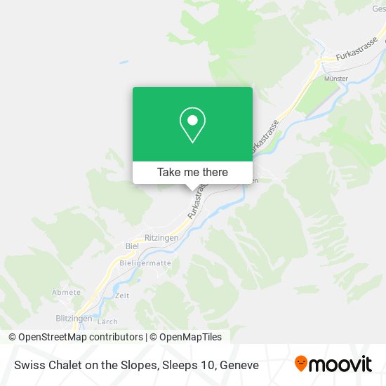 Swiss Chalet on the Slopes, Sleeps 10 map