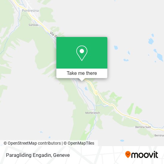 Paragliding Engadin map