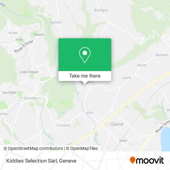 Kiddies Selection Sàrl map