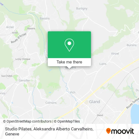 Studio Pilates, Aleksandra Alberto Carvalheiro map