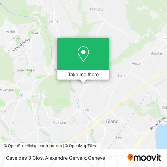 Cave des 3 Clos, Alexandre Gervaix map