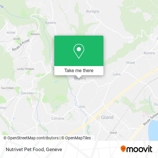 Nutrivet Pet Food map