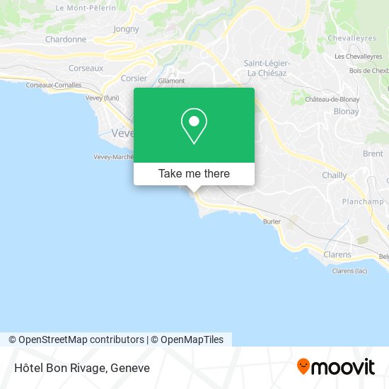 Hôtel Bon Rivage map