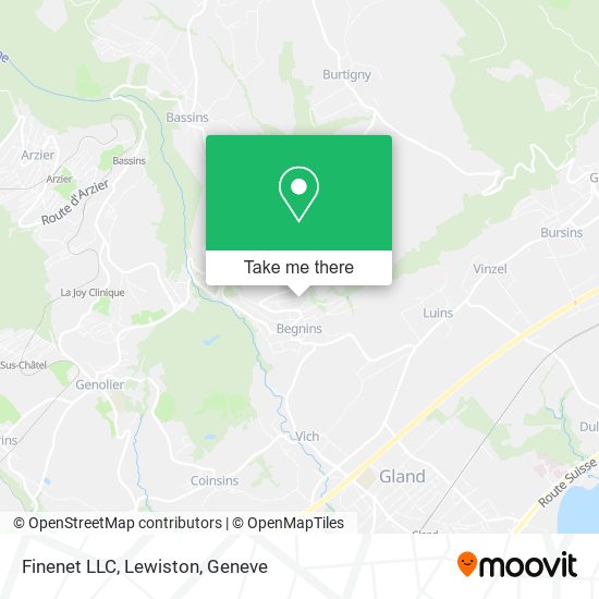 Finenet LLC, Lewiston map