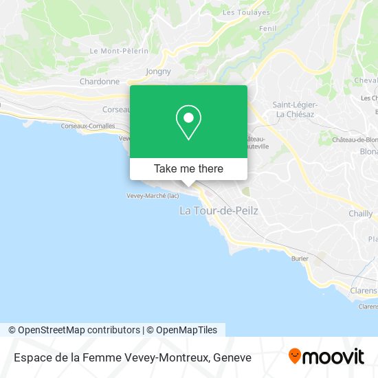 Espace de la Femme Vevey-Montreux map