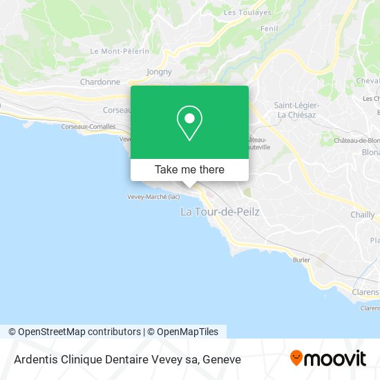 Ardentis Clinique Dentaire Vevey sa map