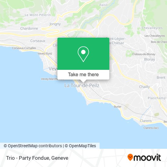 Trio - Party Fondue map