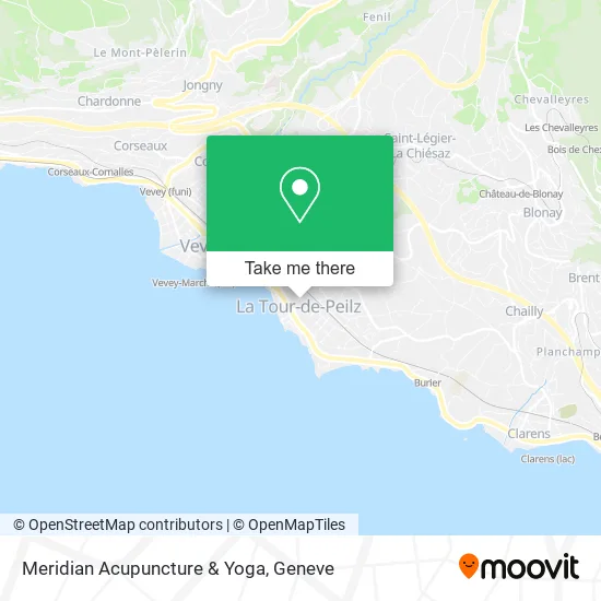 Meridian Acupuncture & Yoga map