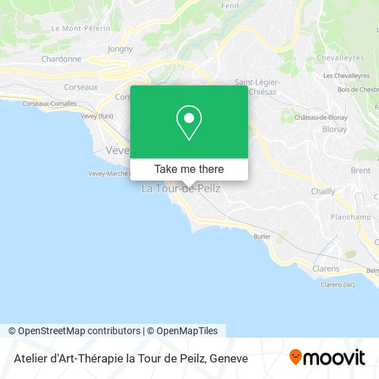 Atelier d'Art-Thérapie la Tour de Peilz map
