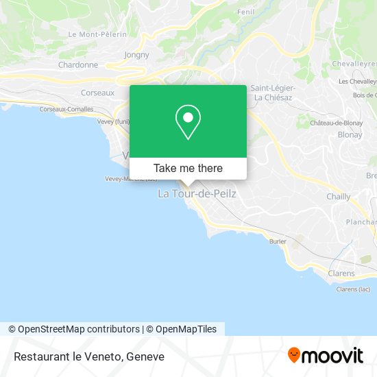 Restaurant le Veneto map