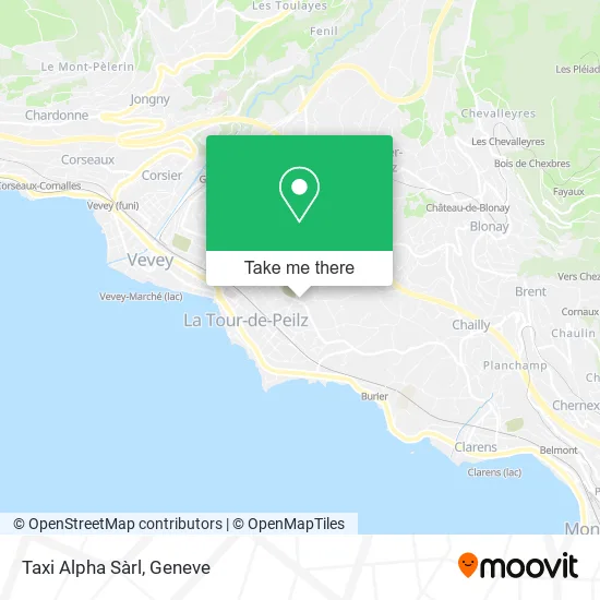 Taxi Alpha Sàrl map