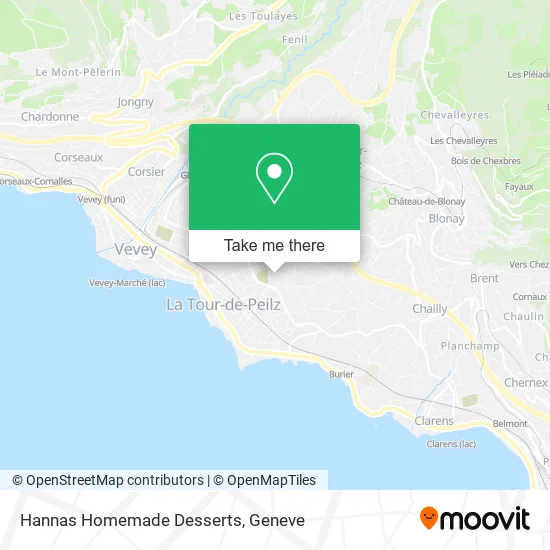 Hannas Homemade Desserts map
