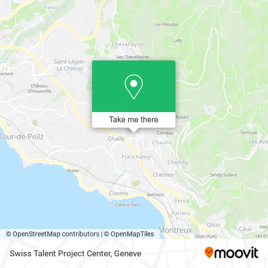 Swiss Talent Project Center map