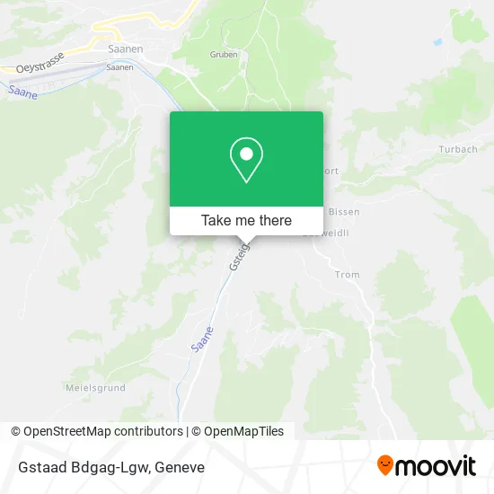 Gstaad Bdgag-Lgw map