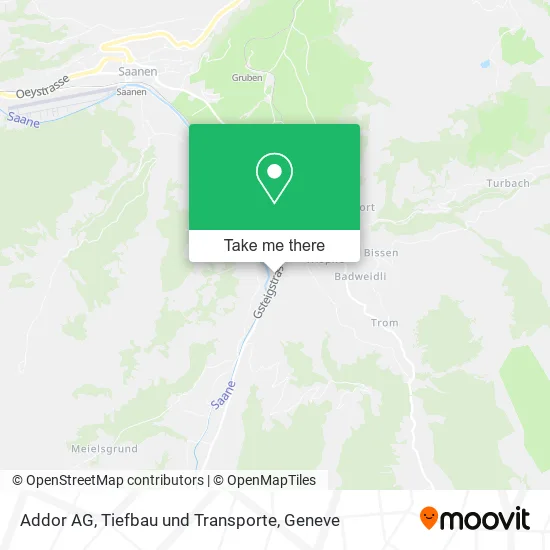 Addor AG, Tiefbau und Transporte map