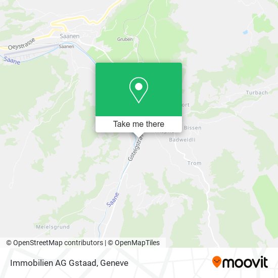 Immobilien AG Gstaad map