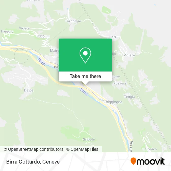 Birra Gottardo map