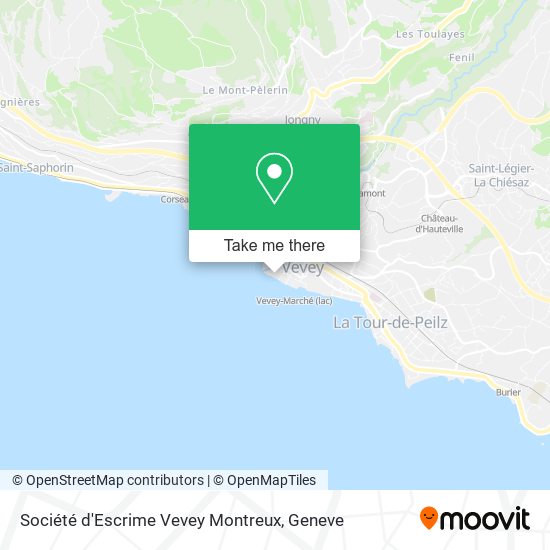 Société d'Escrime Vevey Montreux Karte