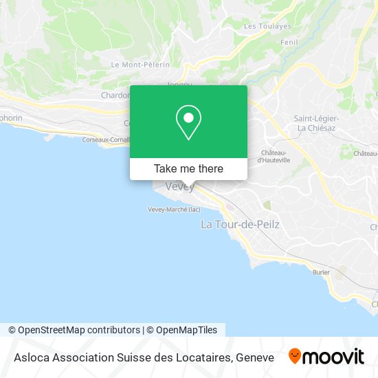 Asloca Association Suisse des Locataires map