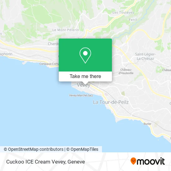 Cuckoo ICE Cream Vevey map
