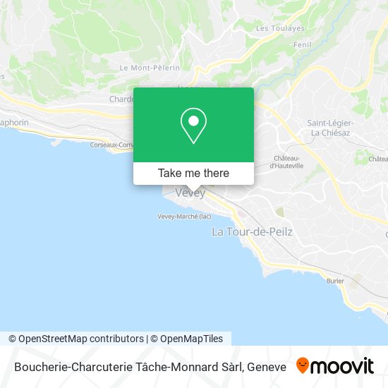 Boucherie-Charcuterie Tâche-Monnard Sàrl map