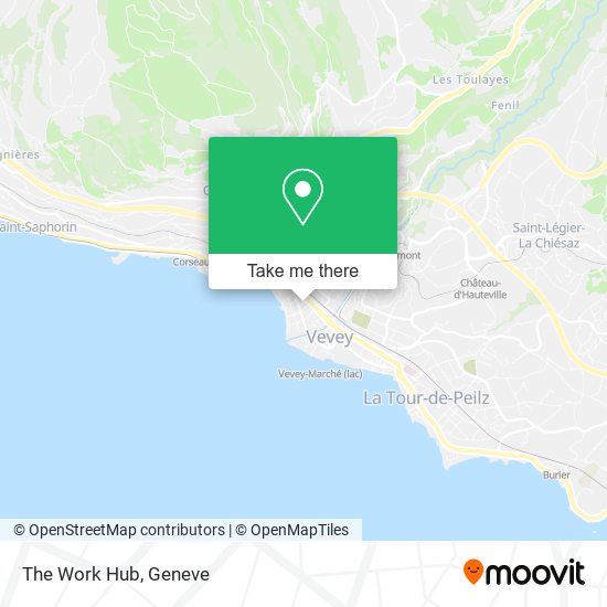 The Work Hub map