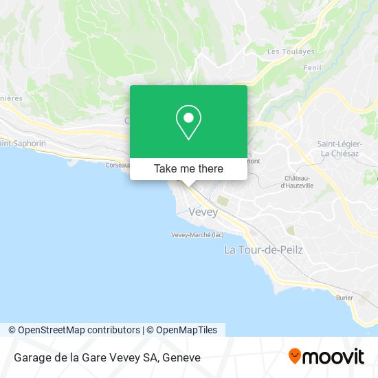 Garage de la Gare Vevey SA map