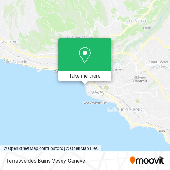 Terrasse des Bains Vevey map