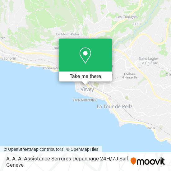 A. A. A. Assistance Serrures Dépannage 24H / 7J Sàrl plan