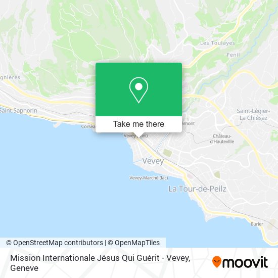 Mission Internationale Jésus Qui Guérit - Vevey map