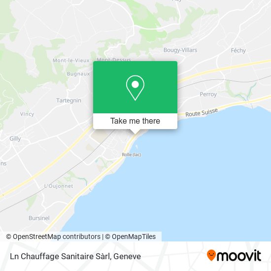 Ln Chauffage Sanitaire Sàrl map