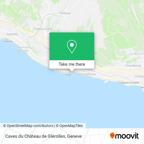 Caves du Château de Glérolles map
