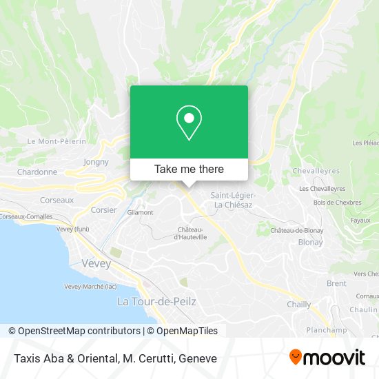 Taxis Aba & Oriental, M. Cerutti map