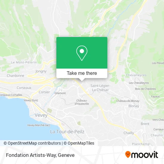 Fondation Artists-Way map