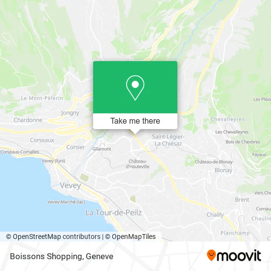 Boissons Shopping map