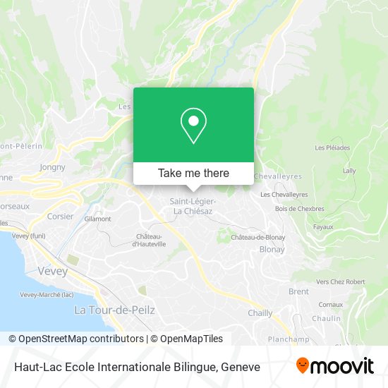 Haut-Lac Ecole Internationale Bilingue map